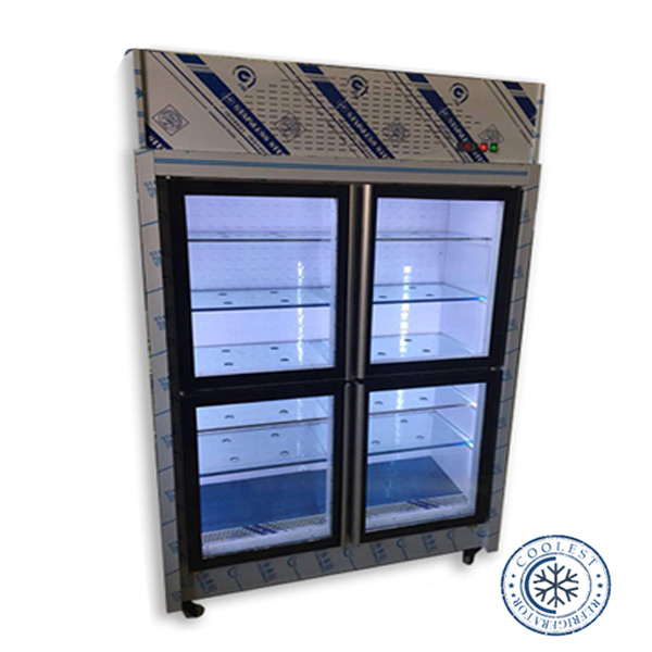 یخچال ایستاده چهار درب یک طرف نما