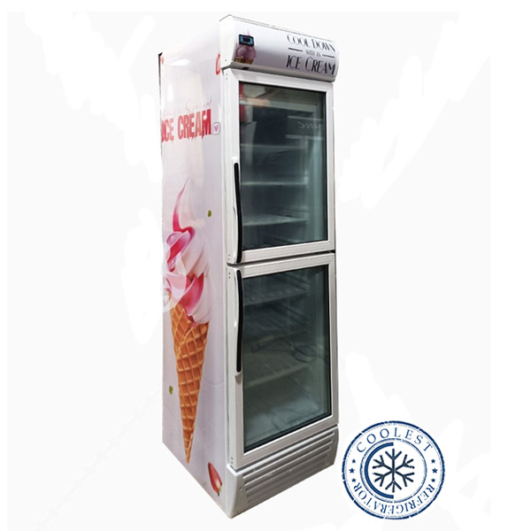 یخچال سوپرمارکت دو درب 70 سانتی