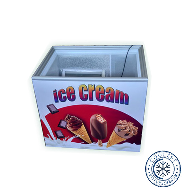 فریزر صندوقی 150 لیتری درب شیشه ای