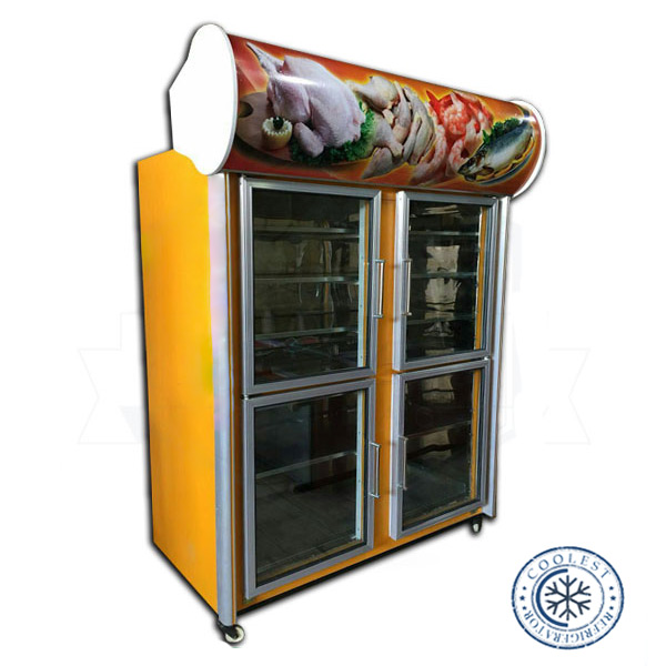 یخچال ایستاده چهار درب دو طرف نما